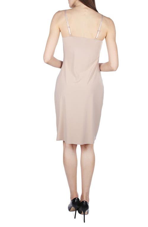 Memoi Bonded Cami Slip In Beige