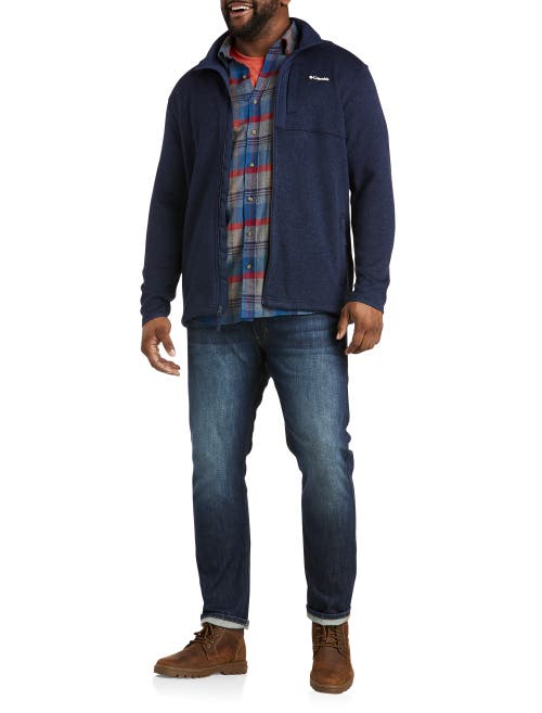 Columbia Sweater Weather Full-zip Fleece Jacket In Collegiate Nvy Htr