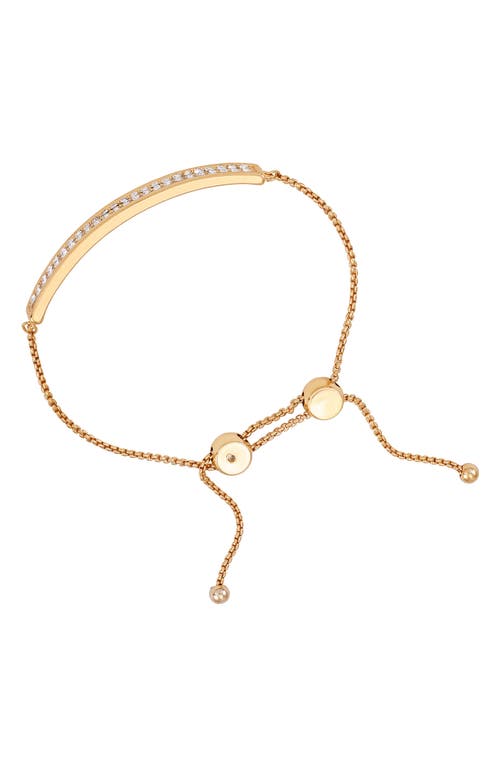 Vince Camuto Pavé Crystal Bar Slider Bracelet In Goldtone