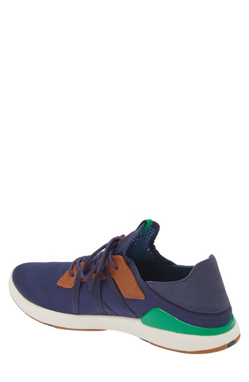 Shop Olukai Mio Li Sneaker In Navy/bamboo