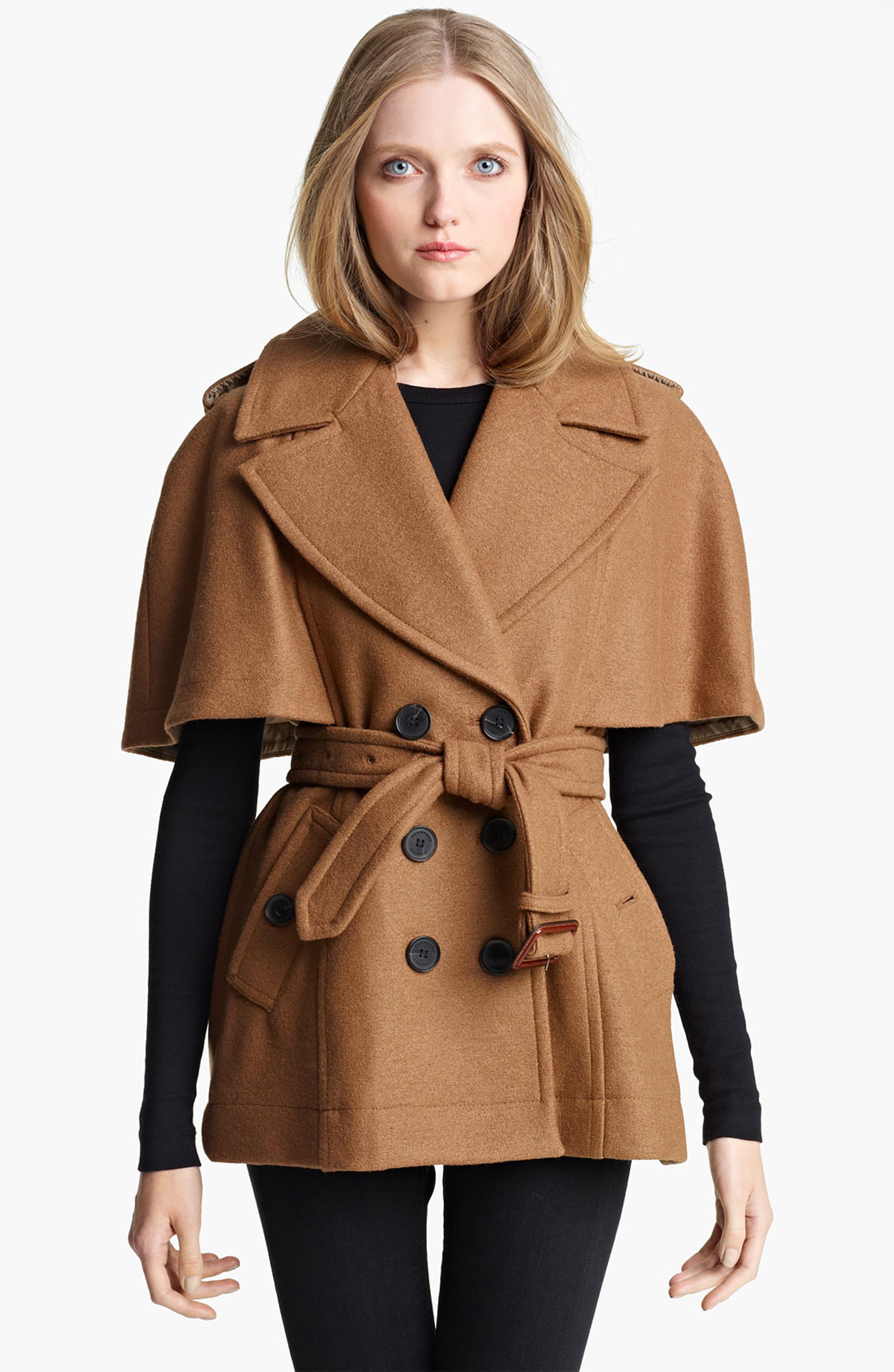 Burberry London Double Breasted Cape Coat | Nordstrom