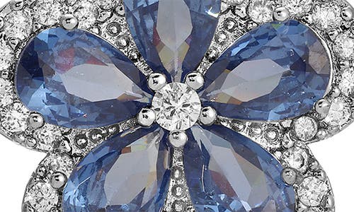 Eye Candy Los Angeles Azura Cubic Zirconia Stud Earrings In Silver