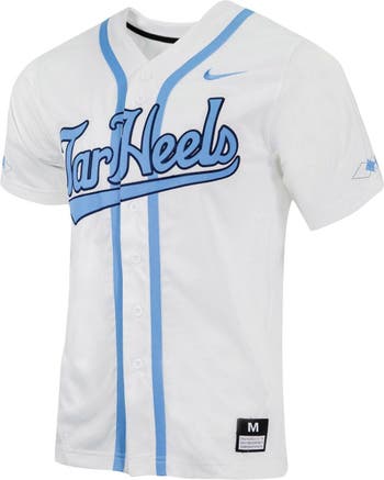 Nike Men's Nike White North Carolina Tar Heels Replica Full-Button Baseball  Jersey