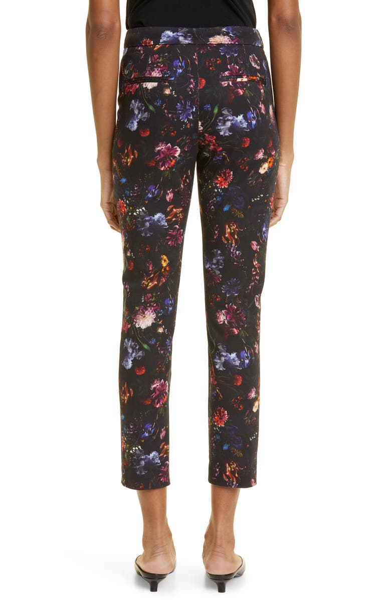Adam Lippes Daphne Floral Print Stretch Twill Cigarette Pants | Nordstrom