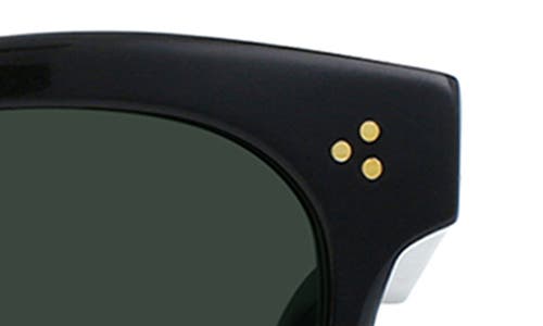 Raen Nikol Polarized Round Sunglasses In Recycled Black/green Polar