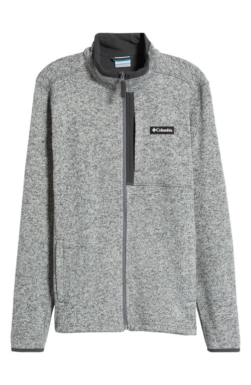 Shop Columbia Sweater Weather Fleece Jacket In City Grey Heather