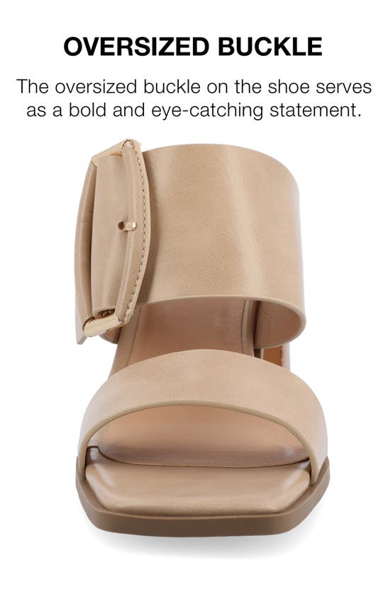 Journee Collection Block Heel Sandal In Tan