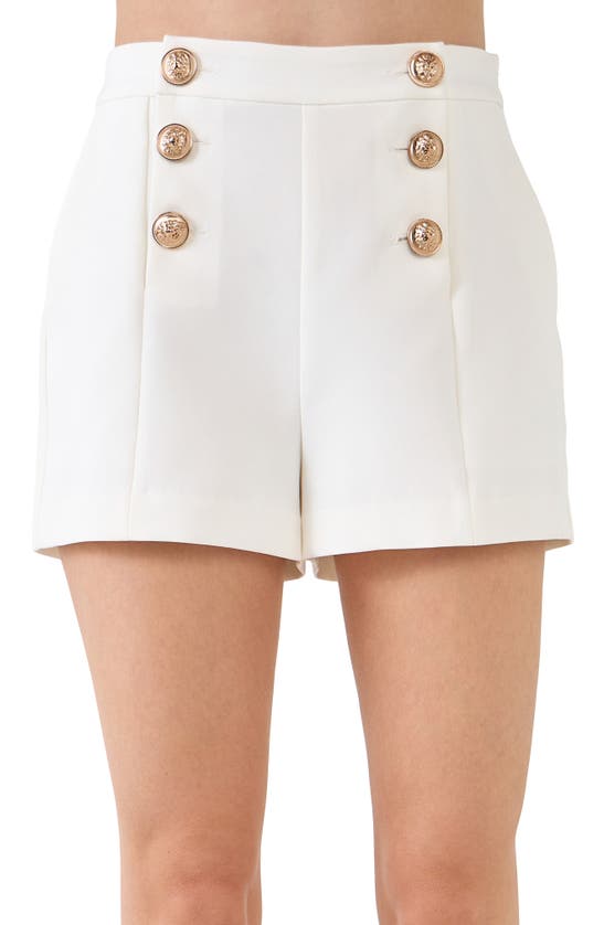 Shop Endless Rose High Waist Sailor Shorts In White