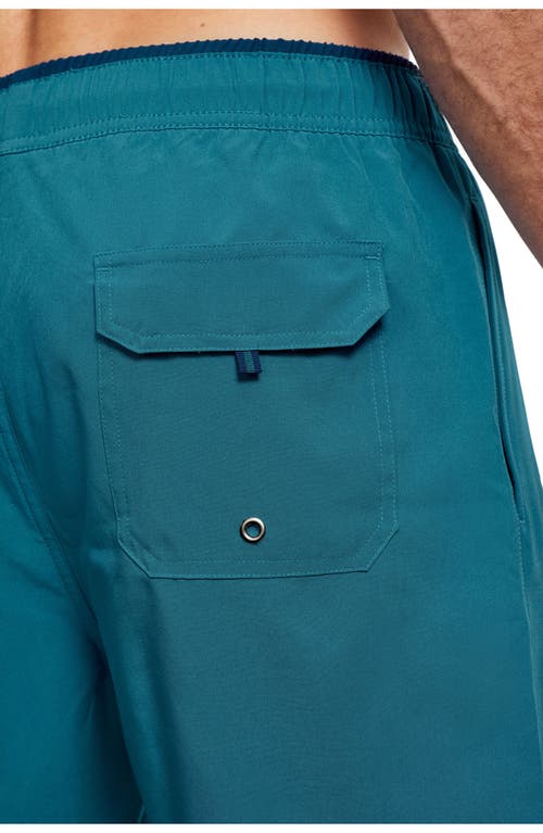 Gottex Men Beach Vibe 7" Swim Shorts In Petrol Navy