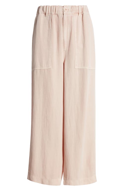 Shop Treasure & Bond Crop Straight Leg Utility Pants In Pink Sepia