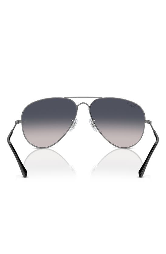 Shop Ray Ban Ray-ban Old Aviator 58mm Polarized Sunglasses In Gunmetal