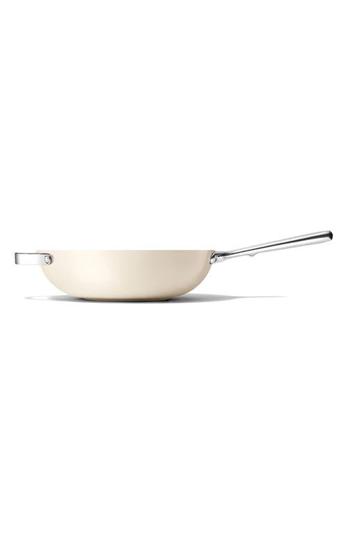 Shop Caraway Nonstick Ceramic 12-inch Stir Fry Pan In Cream
