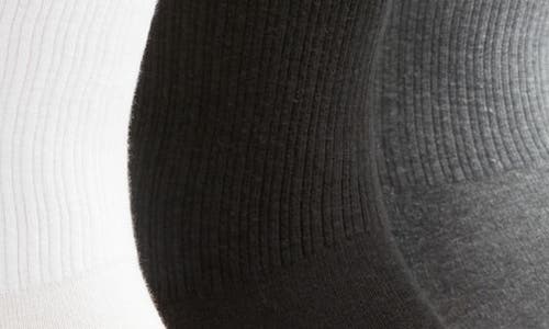 Shop Bn3th <br />3-pack Classic Crew Socks<br /> In Black/grey/white 3 Pack