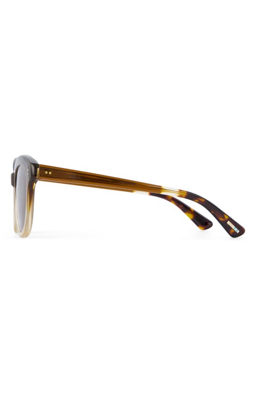 Toms Gwyneth 52mm Round Sunglasses In Cappuccino Champange Fade