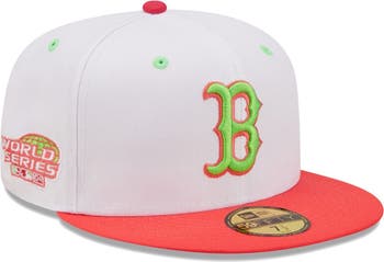 Men's New Era White/Coral Detroit Tigers 1968 World Series Strawberry Lolli 59FIFTY Fitted Hat