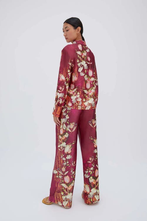 Raishma Lauren Burgundy Shirt In Burgundy