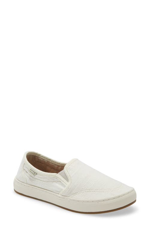 Avery Hemp Slip-On Sneaker in Washed White