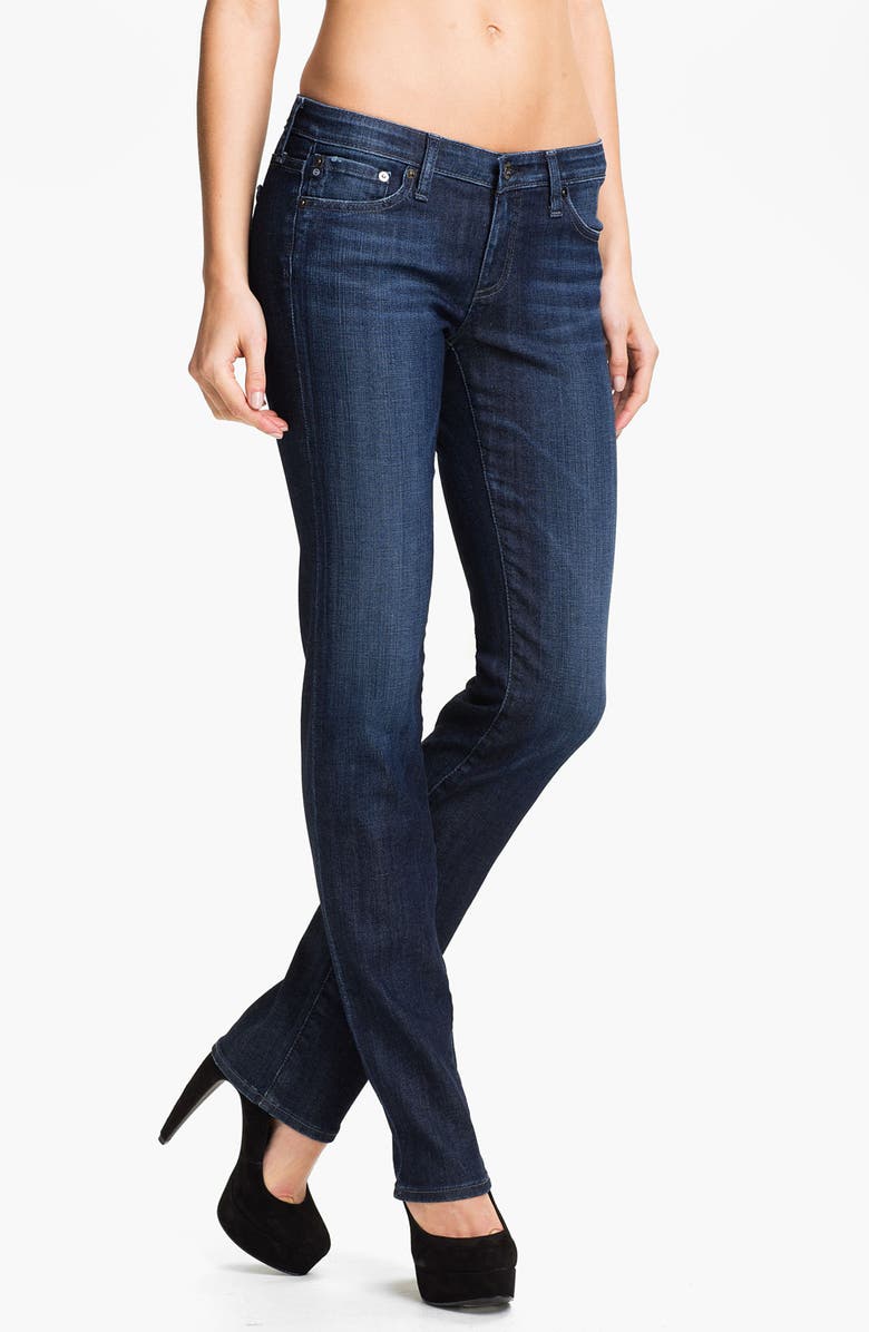 AG Jeans Straight Leg Stretch Denim Jeans (Savannah) | Nordstrom