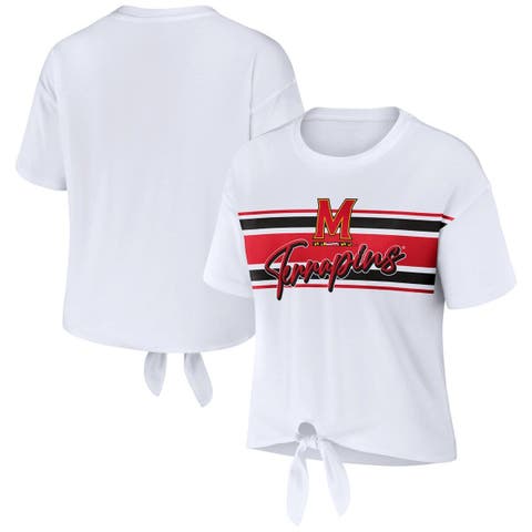 Women's Refried Apparel Red Cleveland Guardians Cropped T-Shirt