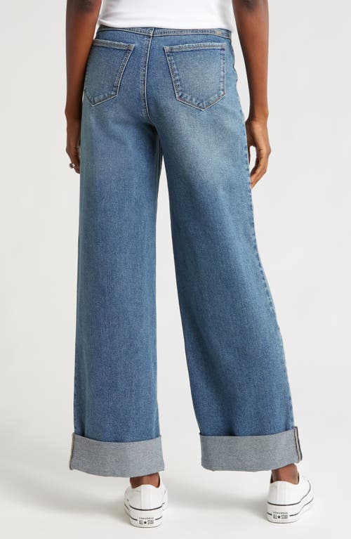 1822 Denim Over The Bump Wide Leg Maternity Jeans In Willa