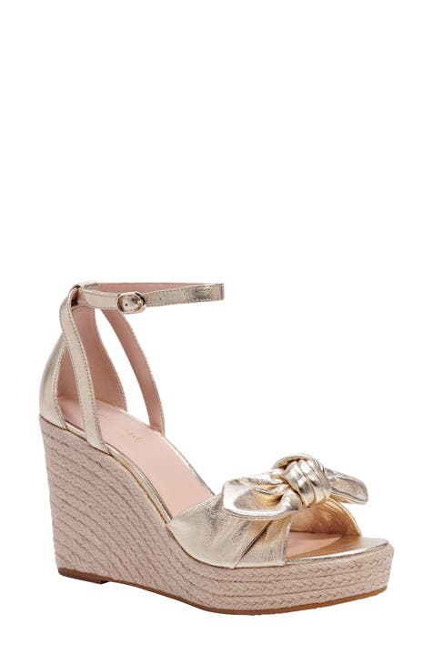 gold wedge sandals | Nordstrom