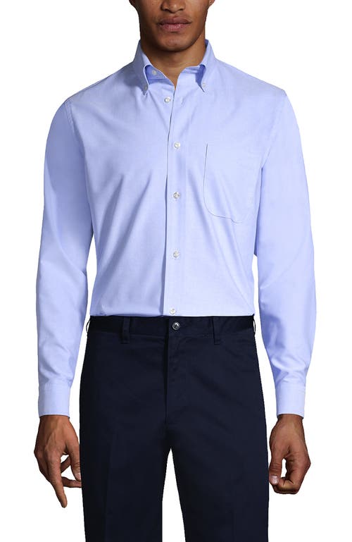School Uniform Long Sleeve Oxford Dress Shirt In Blue