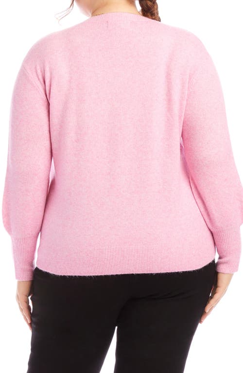 Shop Karen Kane Bishop Sleeve Sweater In Pink