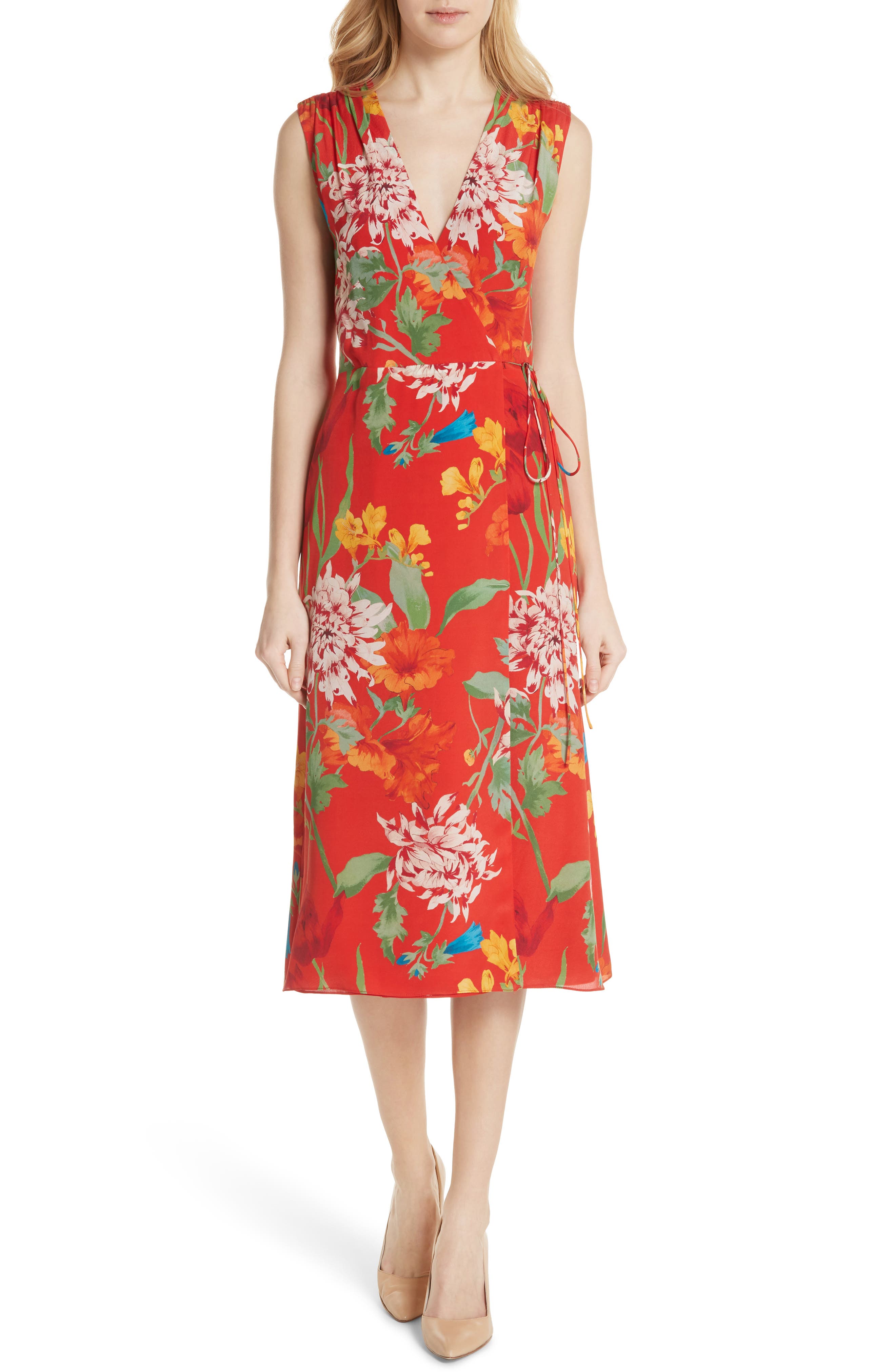 alice and olivia wrap dress