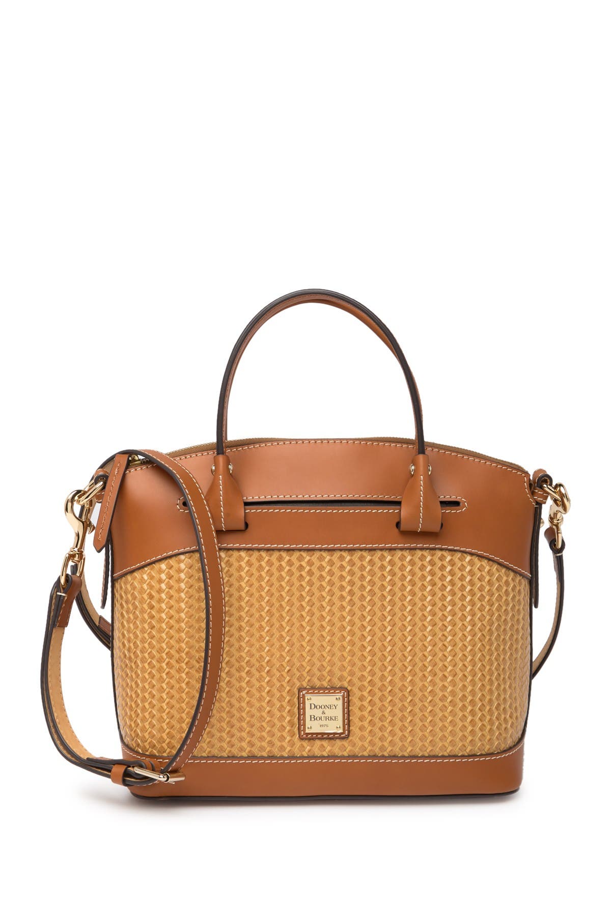 dooney & bourke beacon woven domed satchel