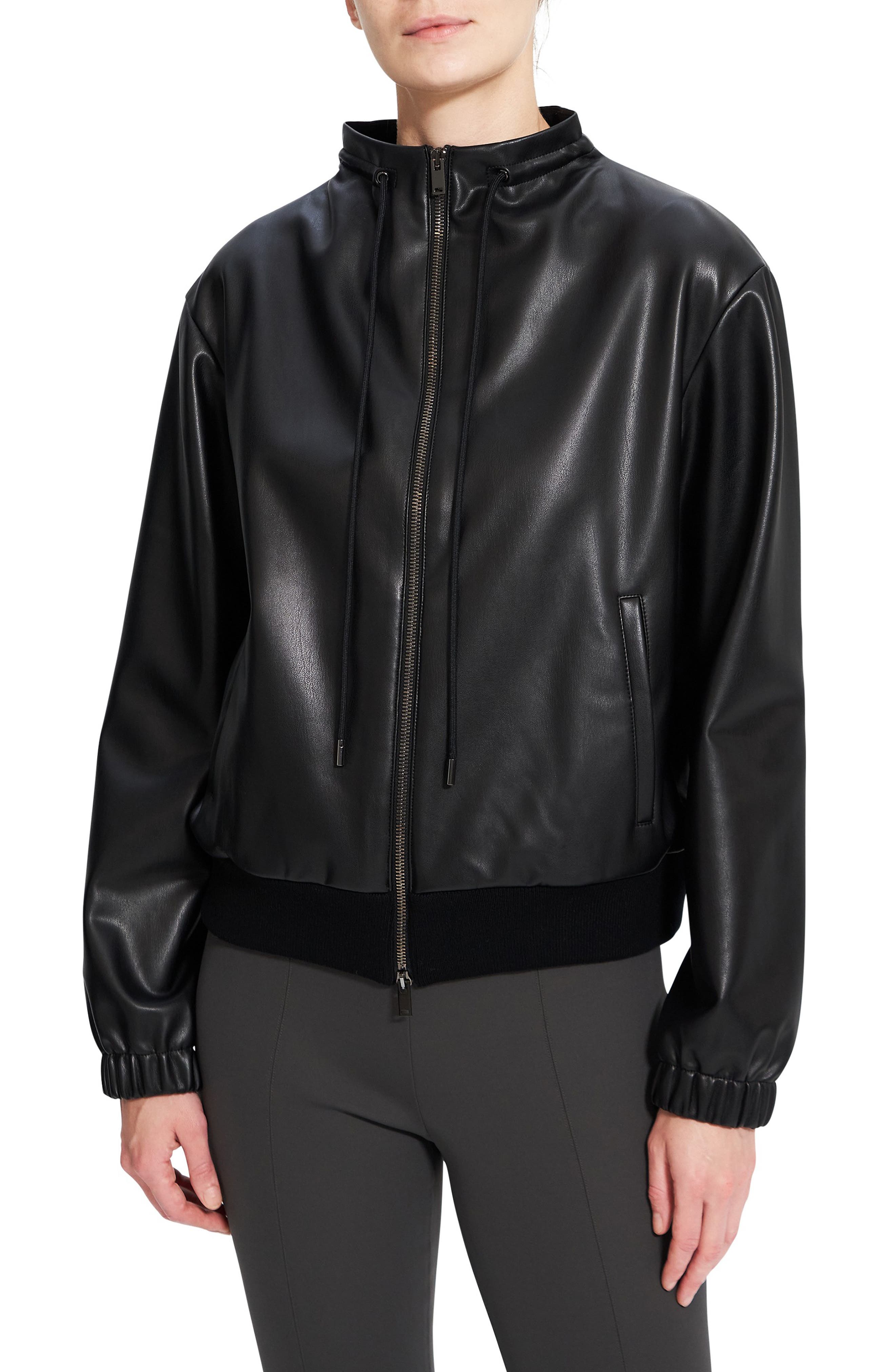 vince leather jacket nordstrom rack