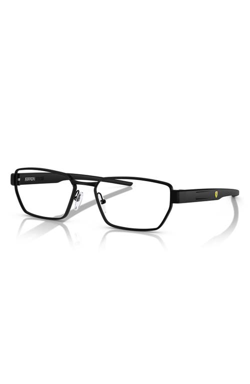 Scuderia Ferrari X  55mm Irregular Optical Glasses In Matte Black