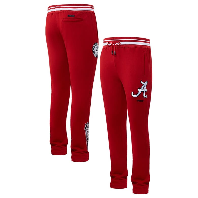 Shop Pro Standard Crimson Alabama Crimson Tide Script Tail Fleece Sweatpants