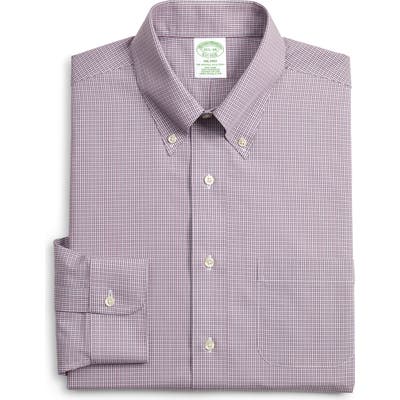 Brooks Brothers Milano Slim Fit Plaid Dress Shirt (3 For $207)