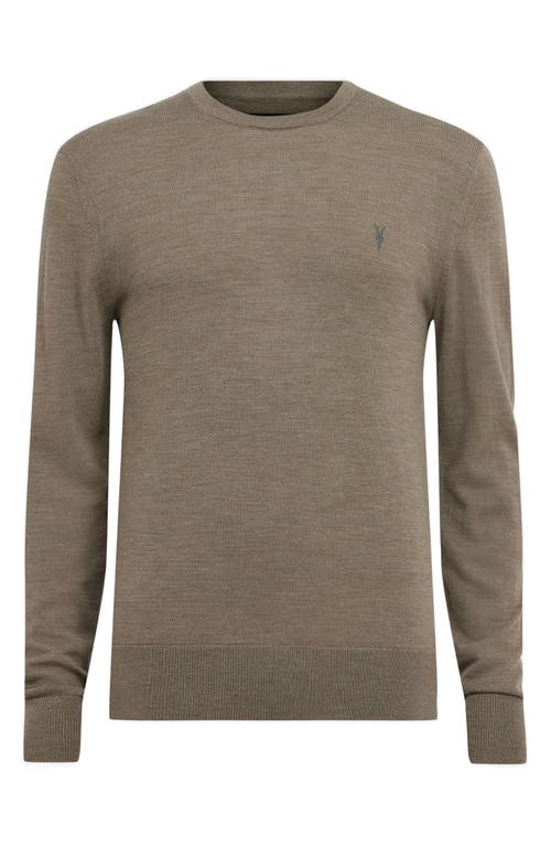 Shop Allsaints Mode Merino Wool Crewneck Sweater In Taylor Green