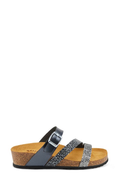 Shop Spring Step Arenall Platform Wedge Slide Sandal In Black Multi