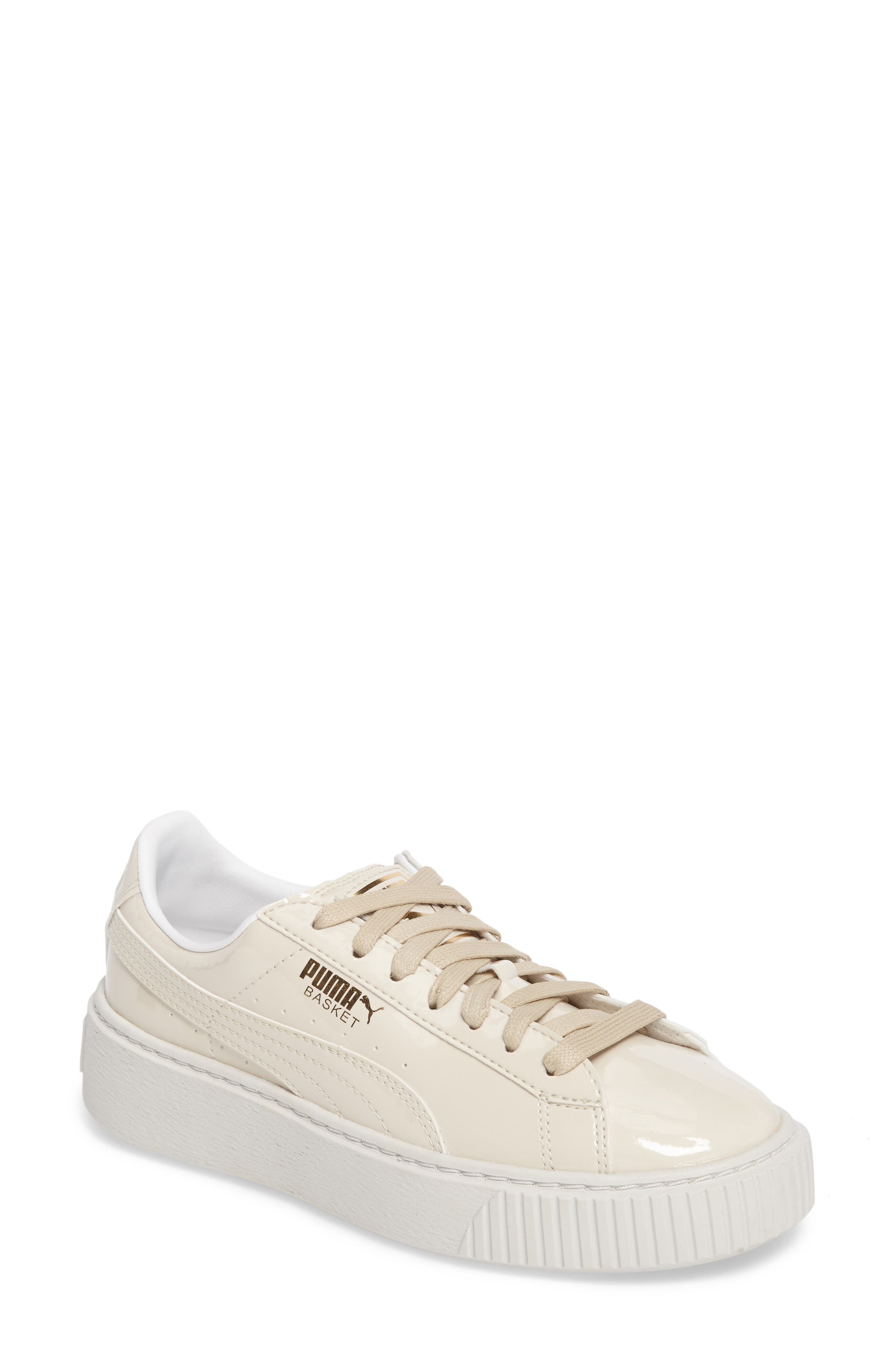 puma platform sneakers oatmeal