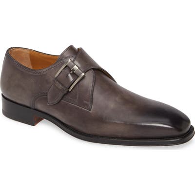 Magnanni Marco Ii Monk Strap Shoe, Grey