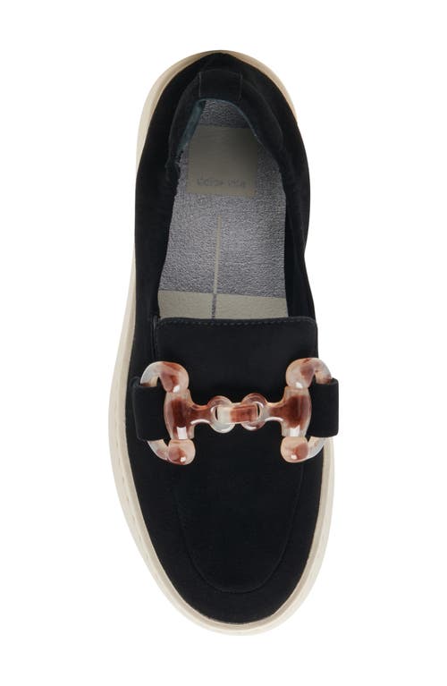 Shop Dolce Vita Andres Platform Bit Loafer In Onyx Suede