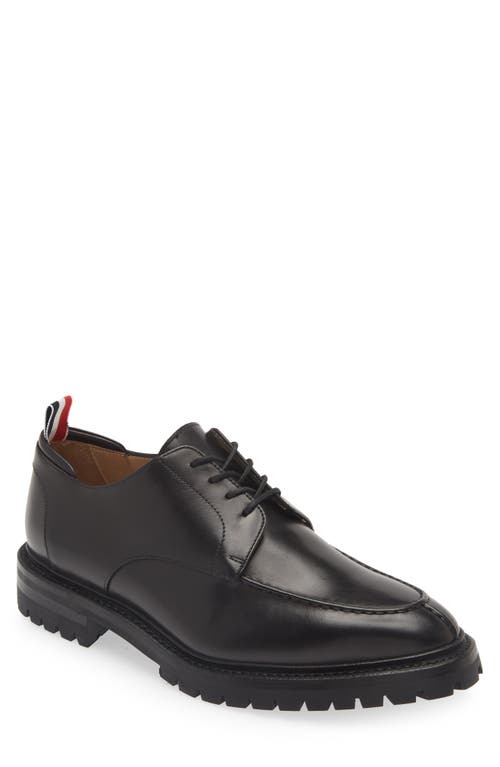 Shop Thom Browne Apron Toe Derby In Black