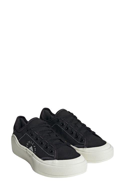 Court Platform Sneaker in Core Black/Black/White