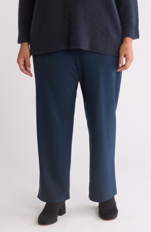 Eileen Fisher Stretch Ankle Straight Leg Pants in Deep Adriatic 