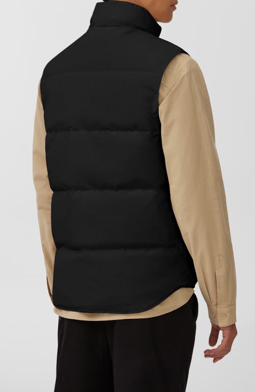 Canada Goose Garson Vest Wool Atlantic Navy In Black