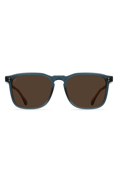 Shop Raen Wiley 54mm Polarized Square Sunglasses In Cirus/vibrant Brown Polar