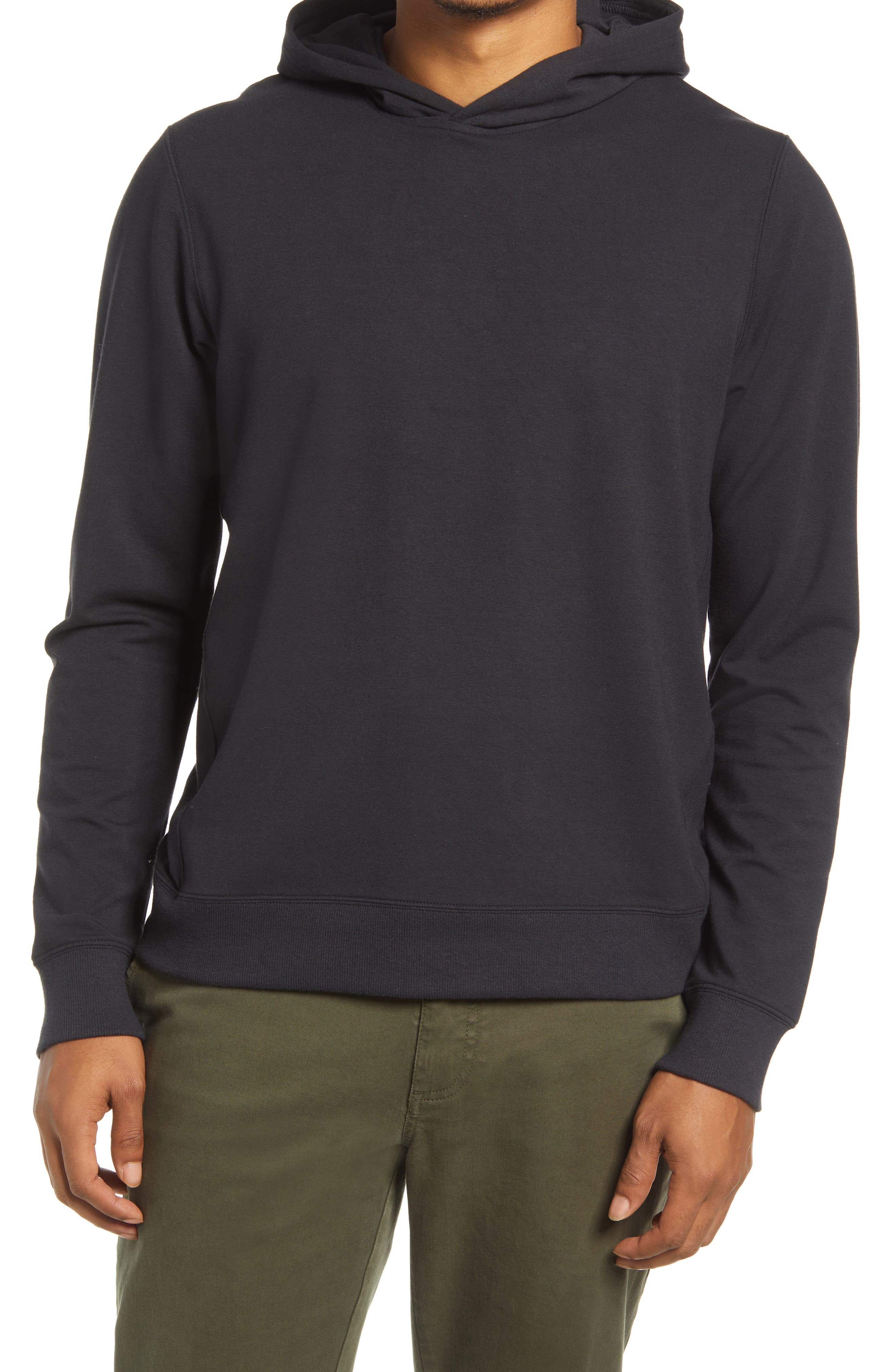 black pullover hoodie