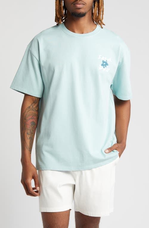 Saturdays NYC Flower Relaxed Graphic T-Shirt Canal Blue at Nordstrom,
