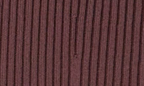 Endless Rose Ruffle Cuff Knit Dress In Chocolate Brown