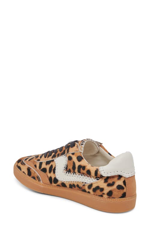 Shop Dolce Vita Notice Stitch Genuine Calf Hair Sneaker In Dark Leopard Calf Hair