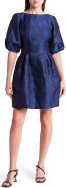 Vince camuto jacquard clearance fit and flare dress