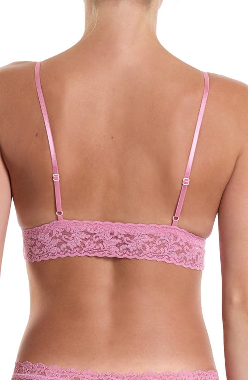 Shop Hanky Panky Signature Lace Padded Bralette In Tea Cake Pink