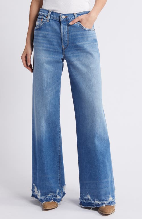 Re/Done Mid Rise Palazzo Jeans Minerva Destroy at Nordstrom,